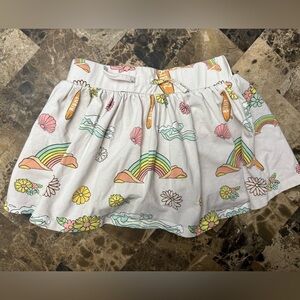 Birdz Colorful Rainbow and Floral Skirt short 3 years